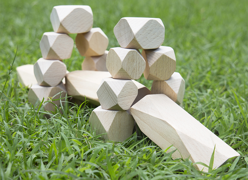 Bouwset - Guide Craft Wood Stackers Standing Stones - blokken - hout - per set