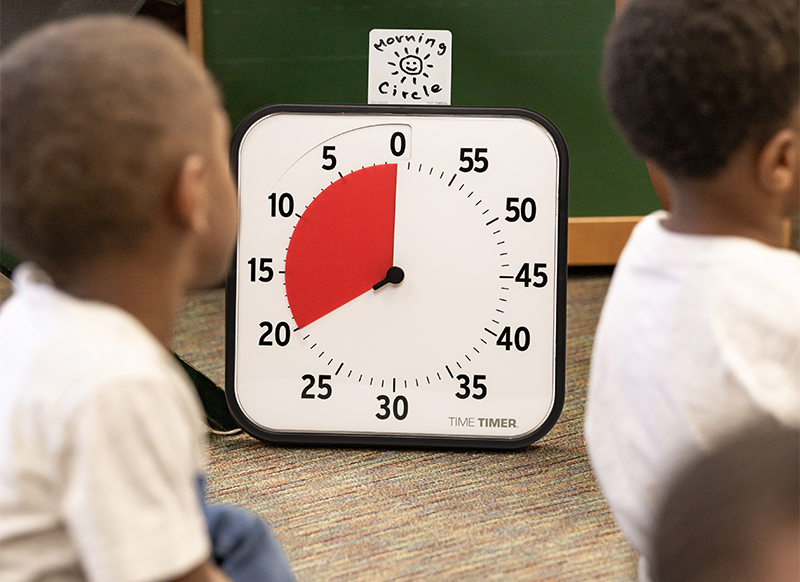 Timer - Time Timer - biepgeluid - groot - 30 x 30 cm - per stuk