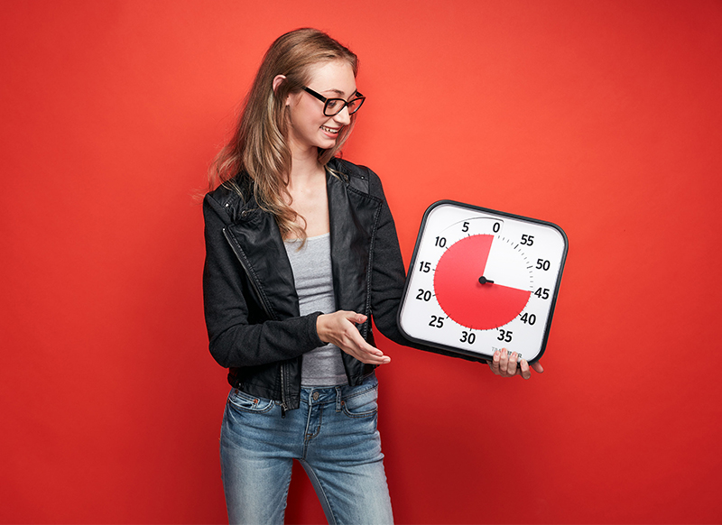 Timer - Time Timer - biepgeluid - groot - 30 x 30 cm - per stuk