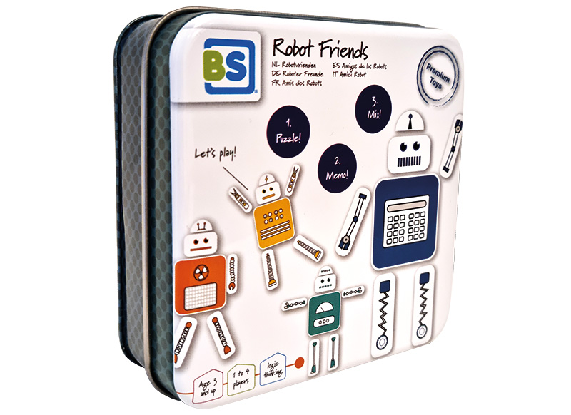 Spel - kleur en vorm - BS Toys Robot Friends - per spel