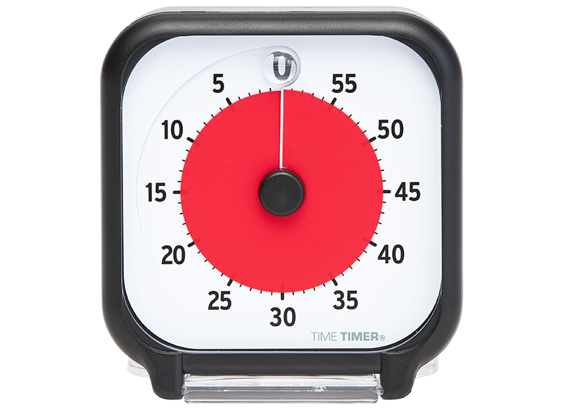 Timer - Time Timer - biepgeluid - pocket - 7,5 x 7,5 cm - per stuk