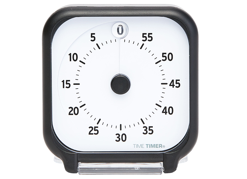 Timer - Time Timer - biepgeluid - pocket - 7,5 x 7,5 cm - per stuk