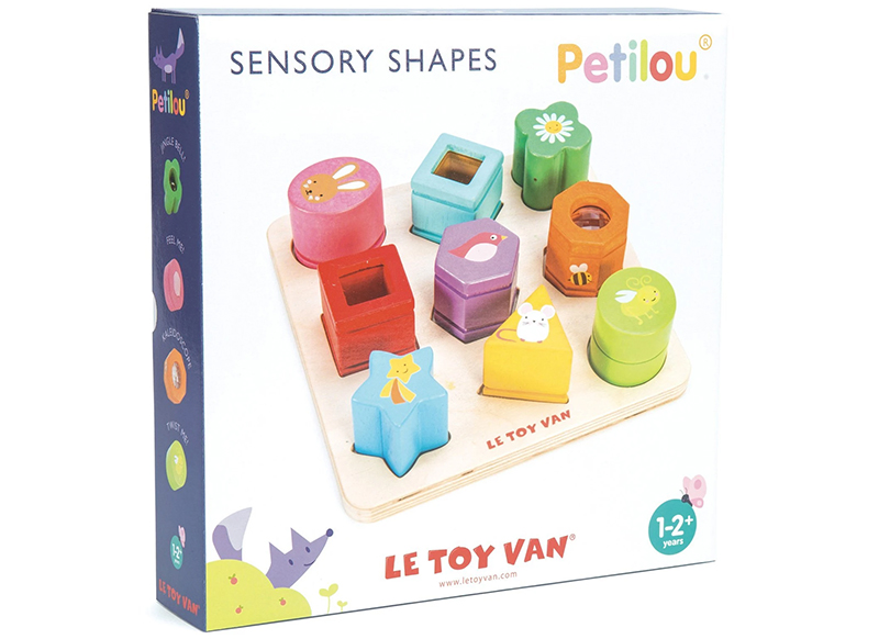 Eerste speelgoed - sensorische vormen - 9 stuks