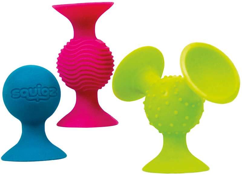 Eerste speelgoed - Fat brain toys - pipsquigz -  set van 3