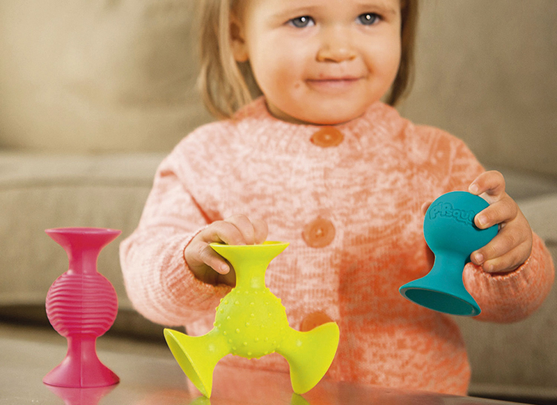 Eerste speelgoed - Fat brain toys - pipsquigz -  set van 3