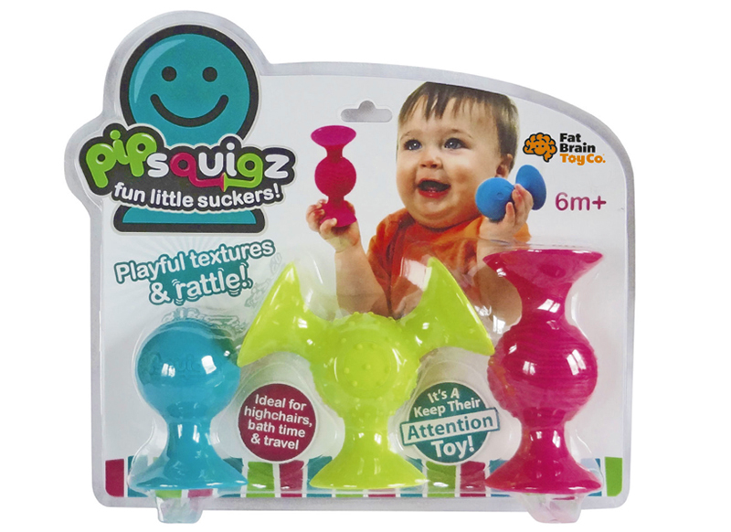 Eerste speelgoed - Fat brain toys - pipsquigz -  set van 3