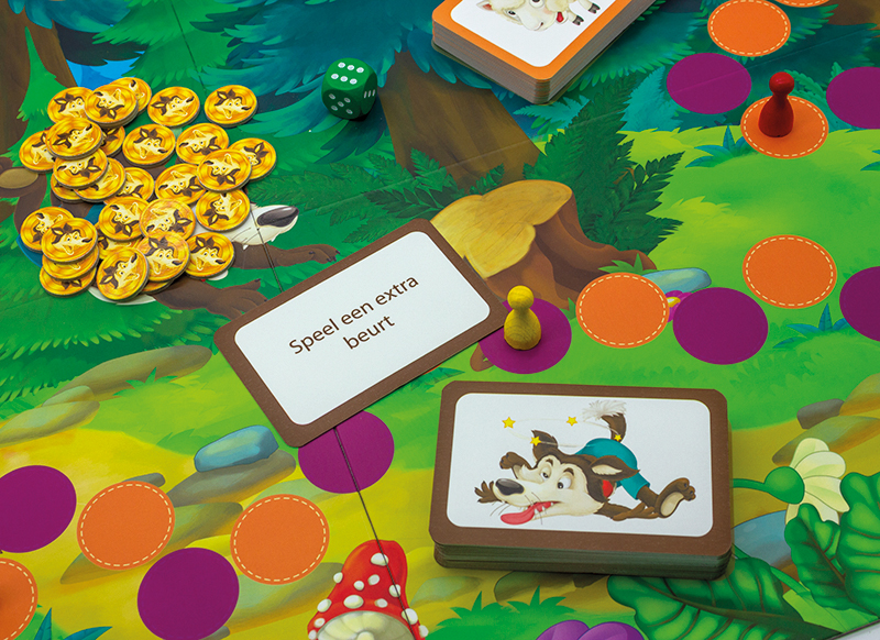 Tijdlezen - Level 21 - Wolfje hoe laat is het? - kloklezen - bordspel - per spel