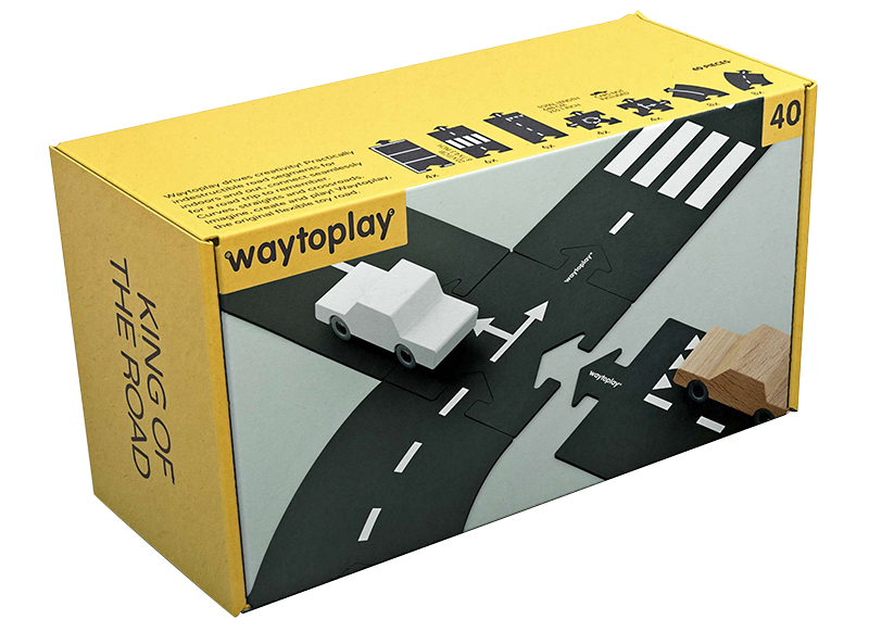 Autohoek - Waytoplay - King of the Road - autobaan - Set van 40