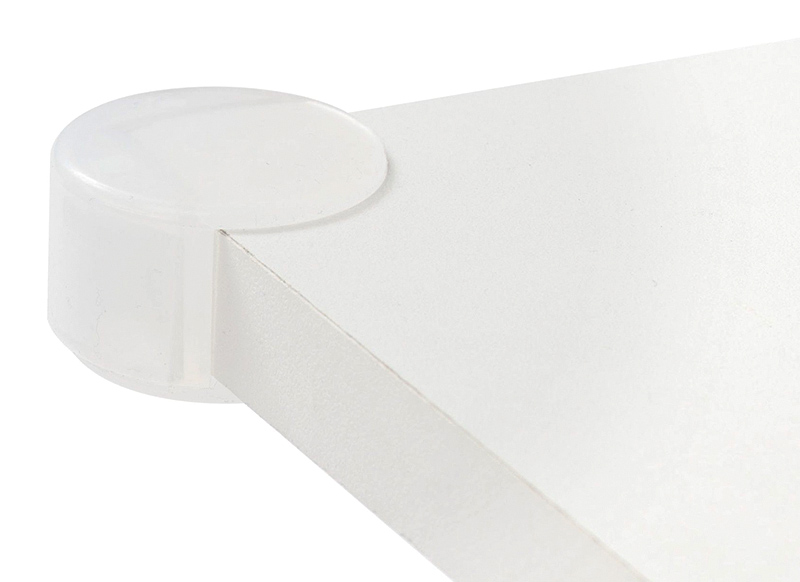 Veiligheid - dubbele tafelhoekje S -transparant - set van 4