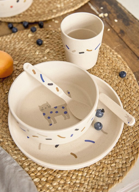 Eetgerei - bord - Lassig - kommetje met antislip 135 mm b - per stuk - little mateys royal blue - leverbaar in 3 designs