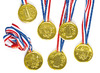 Cadeautje - gouden medailles - set van 6