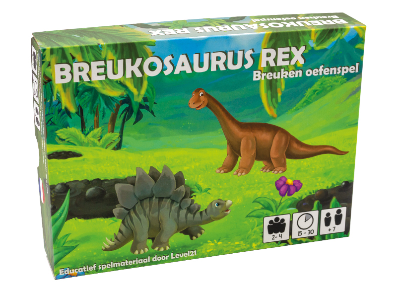 Rekenspel - Level 21 - Breukosaurus Rex - breuken - per spel