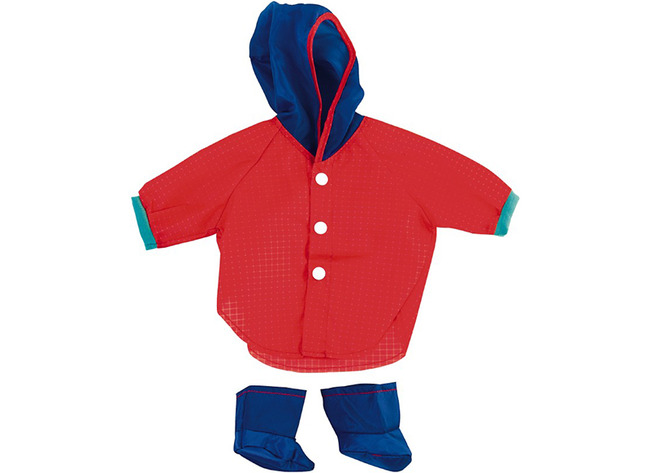 Poppenkleding - Miniland - allerlei - 40 cm - regenkledij - per set