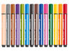 Stiften - kleurstiften - Stabilo Trio Scribbi - driekantig - set van 14 assorti