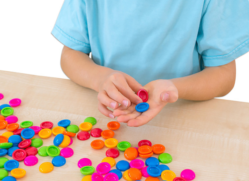 Sorteren - dopjes - plastic - set van 250 assorti