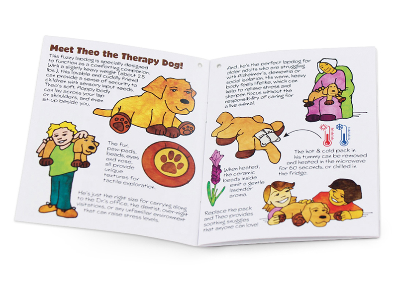 Knuffel - hond - Roylco Theo the Therapy Dog - verzwaard - kalmerend - per stuk
