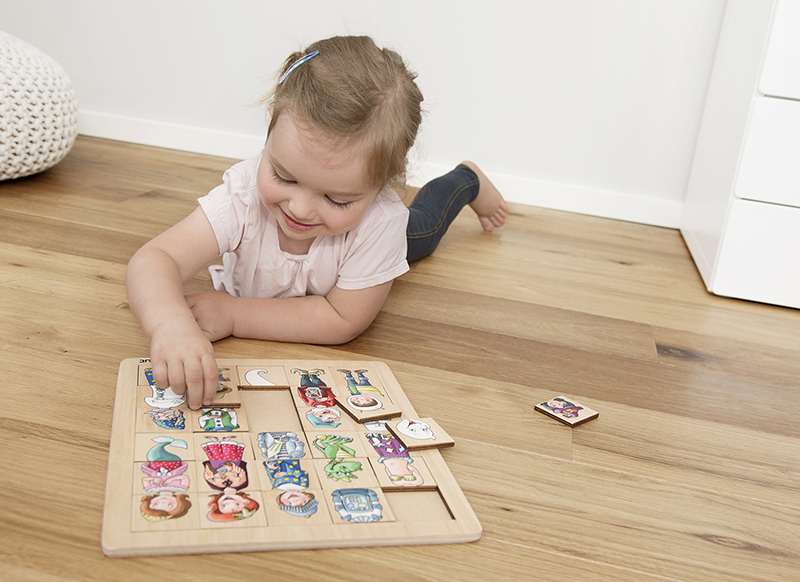Puzzel - Match&Mix Fantasie  - hout - per stuk