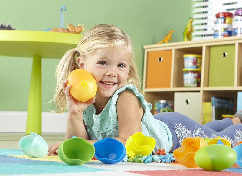 Spel - sorteerspel - Learning Resources Counting Dino-Sorters Maths Activity Set - dinosaurus eieren - per spel