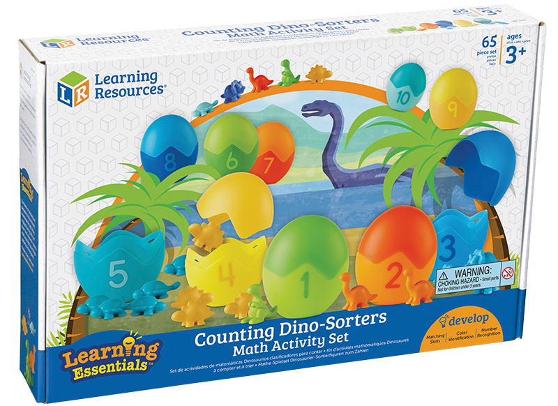 Spel - sorteerspel - Learning Resources Counting Dino-Sorters Maths Activity Set - dinosaurus eieren - per spel