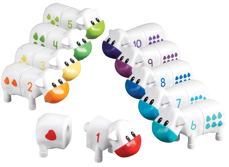 Spel - telspel - Learning Resources SnapnLearn Counting Cows - rekenen - koeien - per spel