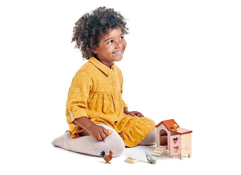 Poppenhuis - Tender Leaf - kippenren - per set