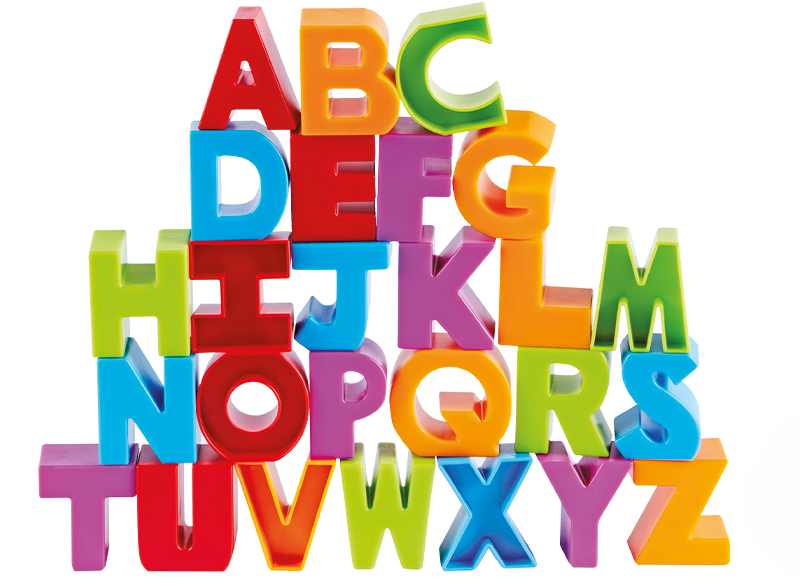 Letters - Learning Resources Letter Blocks - blokken - kunststof - taal - set van 36 assorti