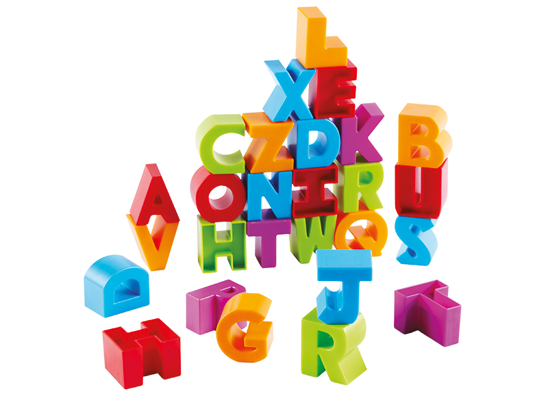Letters - Learning Resources Letter Blocks - blokken - kunststof - taal - set van 36 assorti
