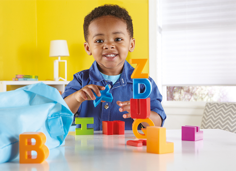 Letters - Learning Resources Letter Blocks - blokken - kunststof - taal - set van 36 assorti