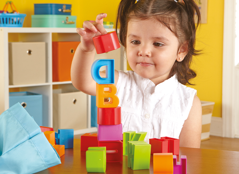 Letters - Learning Resources Letter Blocks - blokken - kunststof - taal - set van 36 assorti