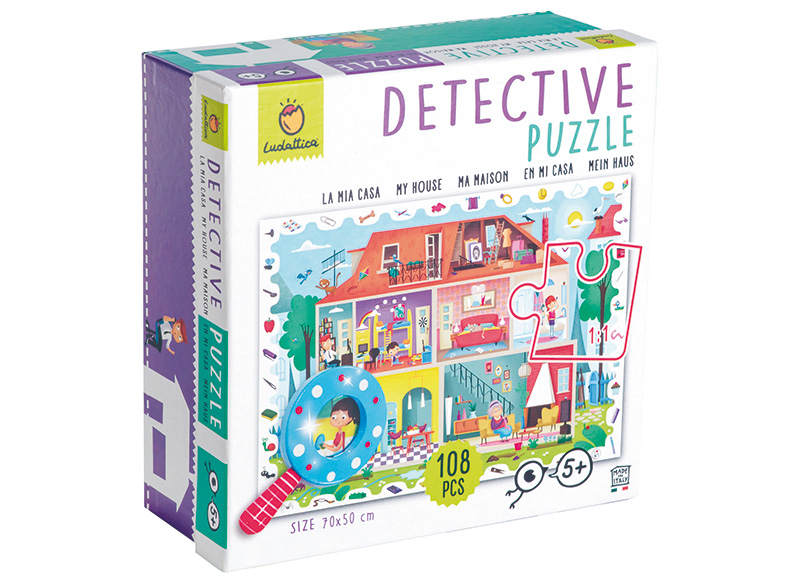 Puzzels - detectieve puzzel - mijn huis - 108-delig