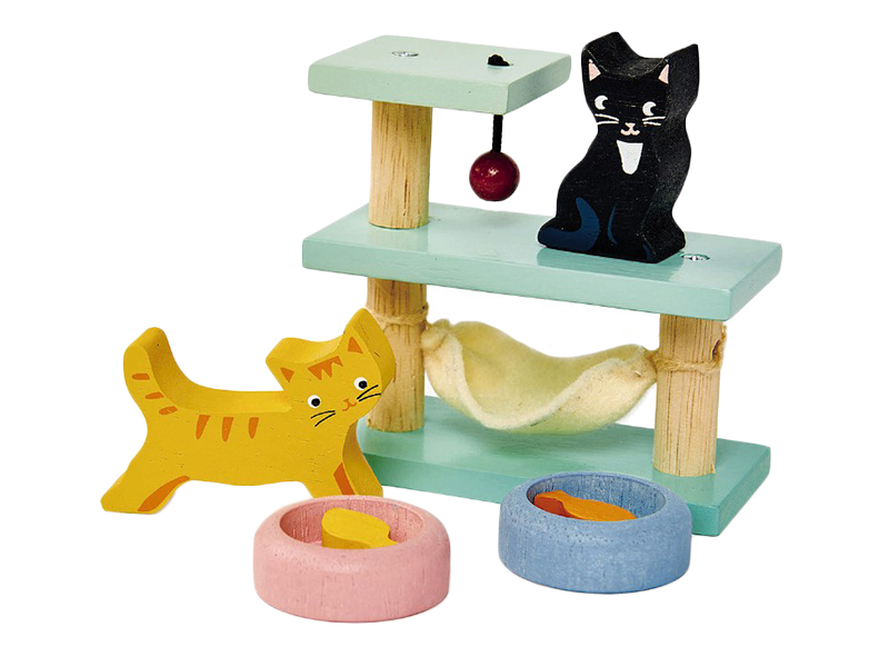 Poppenhuis - Tender Leaf - kattenverblijf - per set