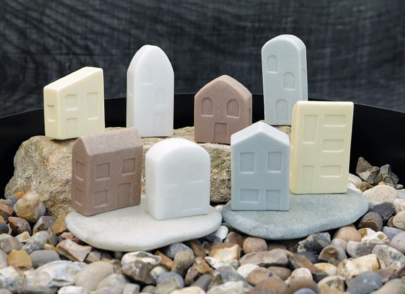 Figuren - Yellow Door Little Lands Houses - huizen - set van 8
