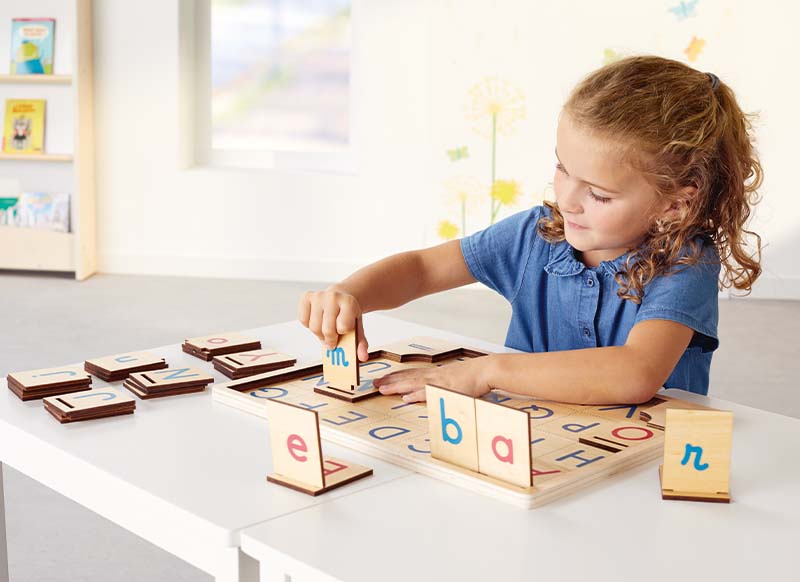 Puzzel - Nathan - duo - letters - houten alfabet - hout - per stuk