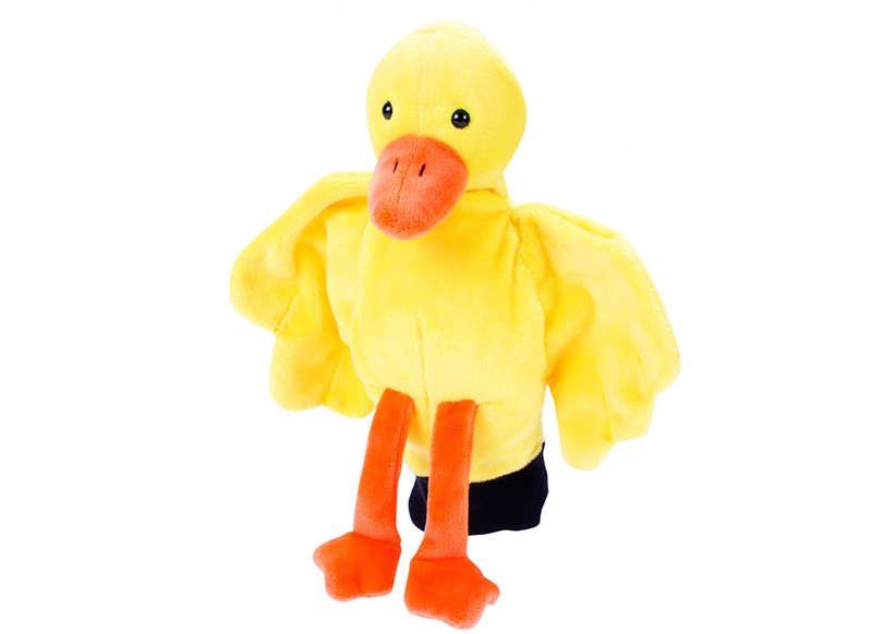 Handpop - dieren - poppenhoek - eend - per stuk
