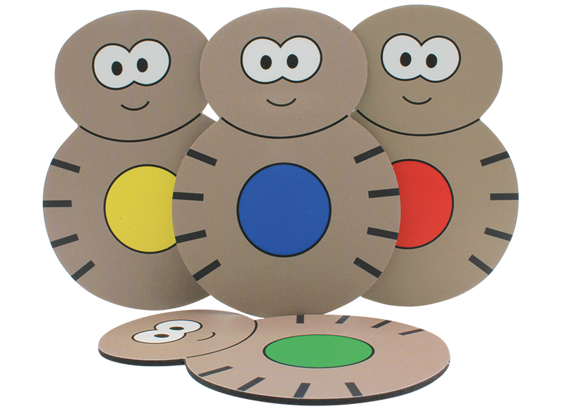 Motoriekborden - Handige Handen - starter - spin - fijne motoriek - set van 4 assorti