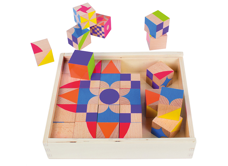 Kleur en vorm - Beleduc - Moziblox - houten blokken - per spel