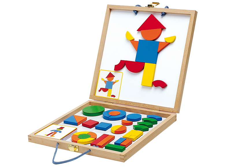 Kleur en vorm - geometrische vormen - magnetisch - per set