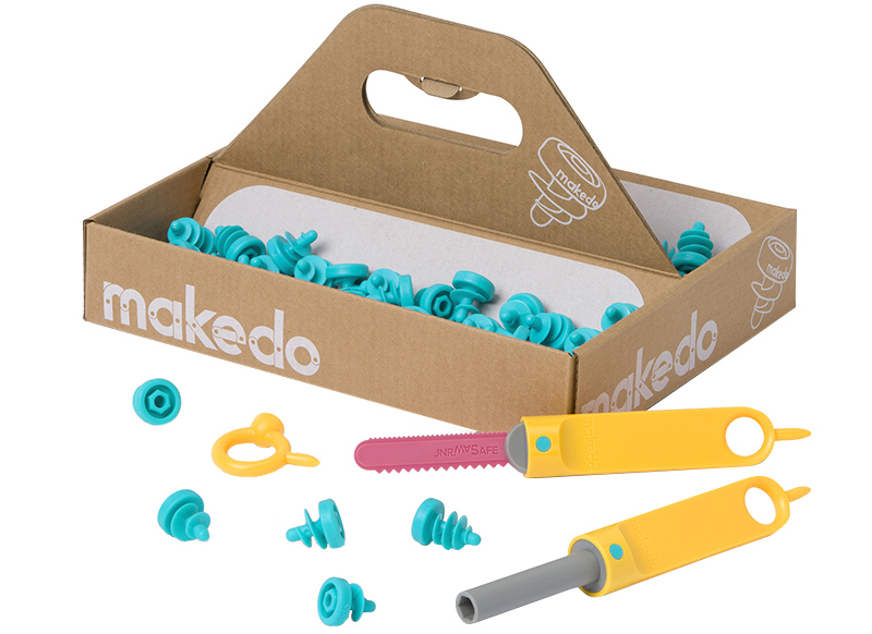 Bouwset - Makedo - Explore - set van 50 assorti
