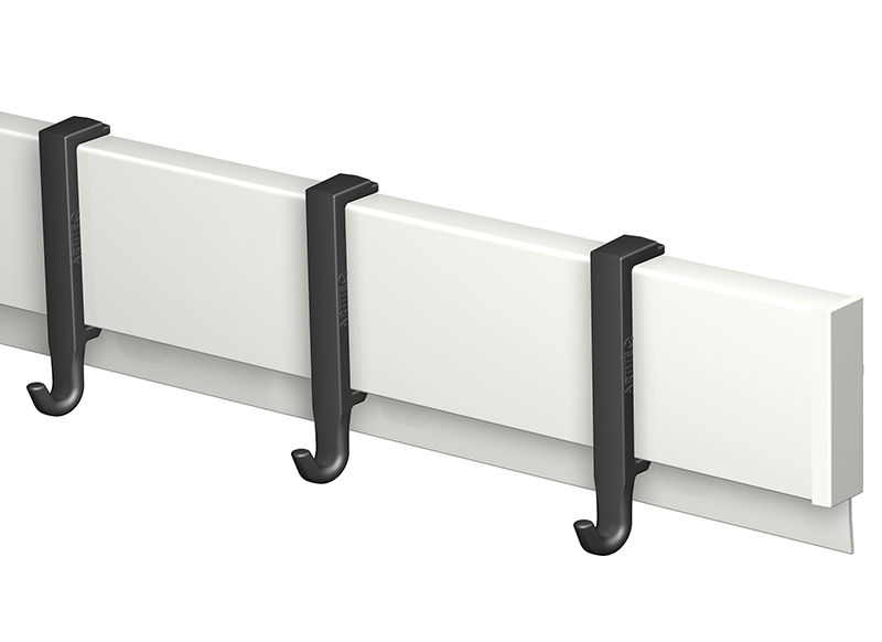 Rail - Info Rail - accessoire - cliphanger - zwart - set van 10