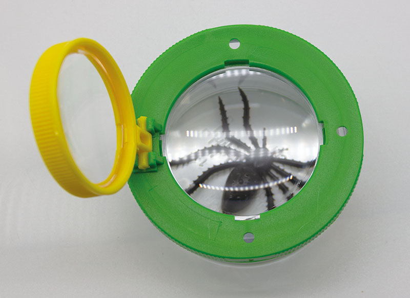 Ontdekkingsmateriaal - potje met vergrootglas - duplo - per stuk