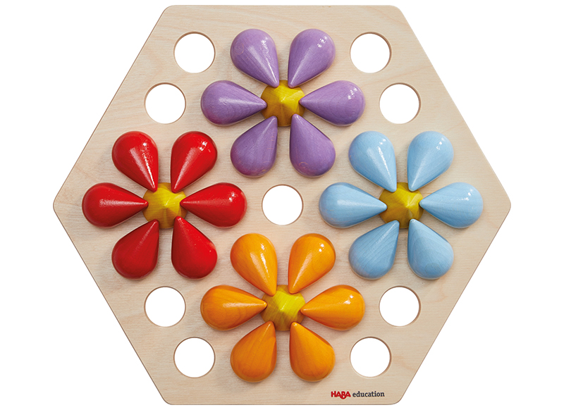Kleur en vormsorteren - Hout - Haba - Druppeldans - per spel