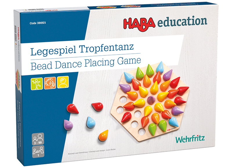 Kleur en vormsorteren - Hout - Haba - Druppeldans - per spel