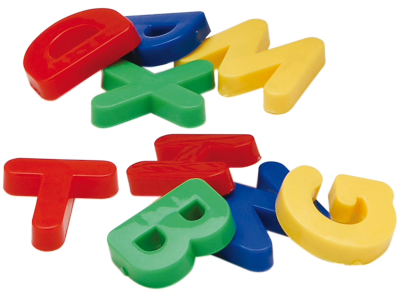 Letters - magnetisch - hoofdletters - set van 286 assorti