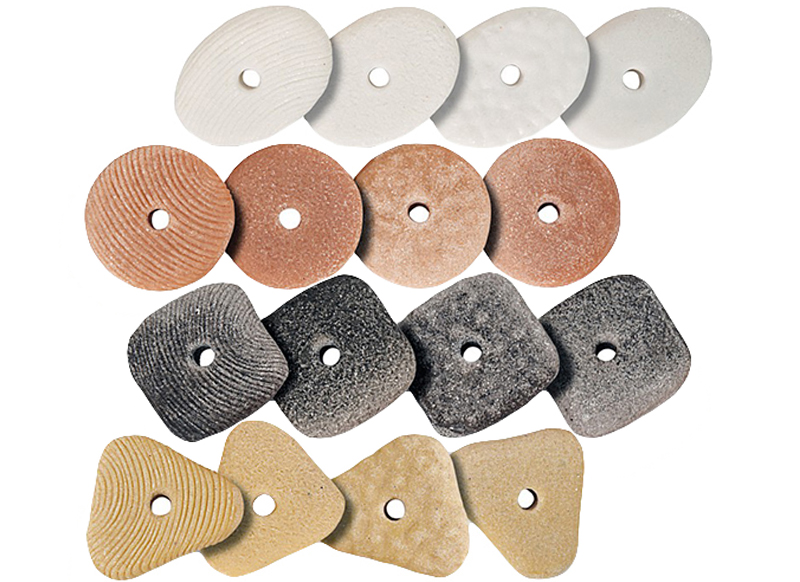 Vorm en kleur - Yellow Door Threading Pebbles - rijgstenen - set van 16