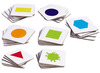 Sorteren en combineren - Nathan - magnetisch kaartjes - vorm en kleur - set van 35