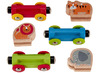 Eerste speelgoed - spoorbaan - Hape - jungle trein - 6-delig