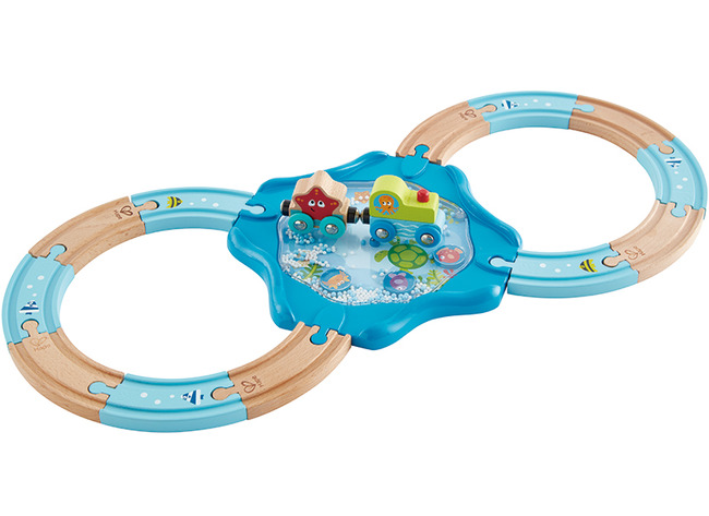 Eerste speelgoed - spoorbaan - Hape - undersea - 15-delig