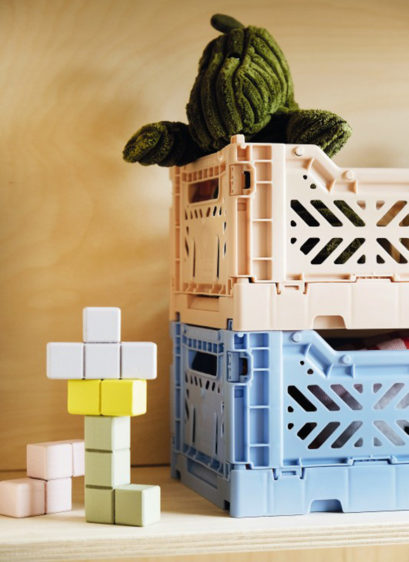 Opbergen - folding crates mini - per stuk - leverbaar in 9 kleuren