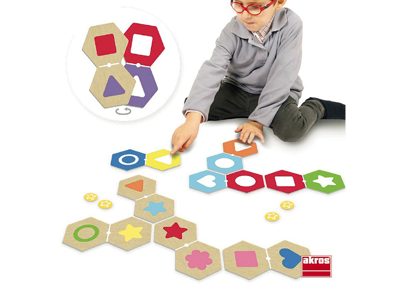 Spel - kleur en vorm - Akros Selective Attention Dominoes - per spel