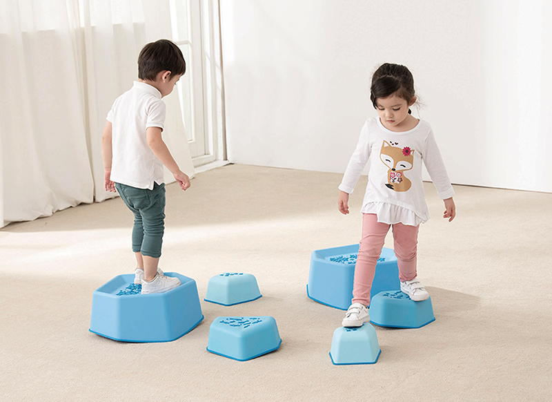 Stapstenen - parcours - Weplay - evenwicht - set van 6 assorti